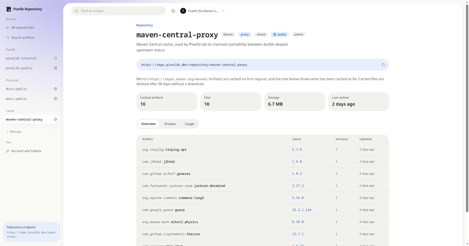 A proxy repository